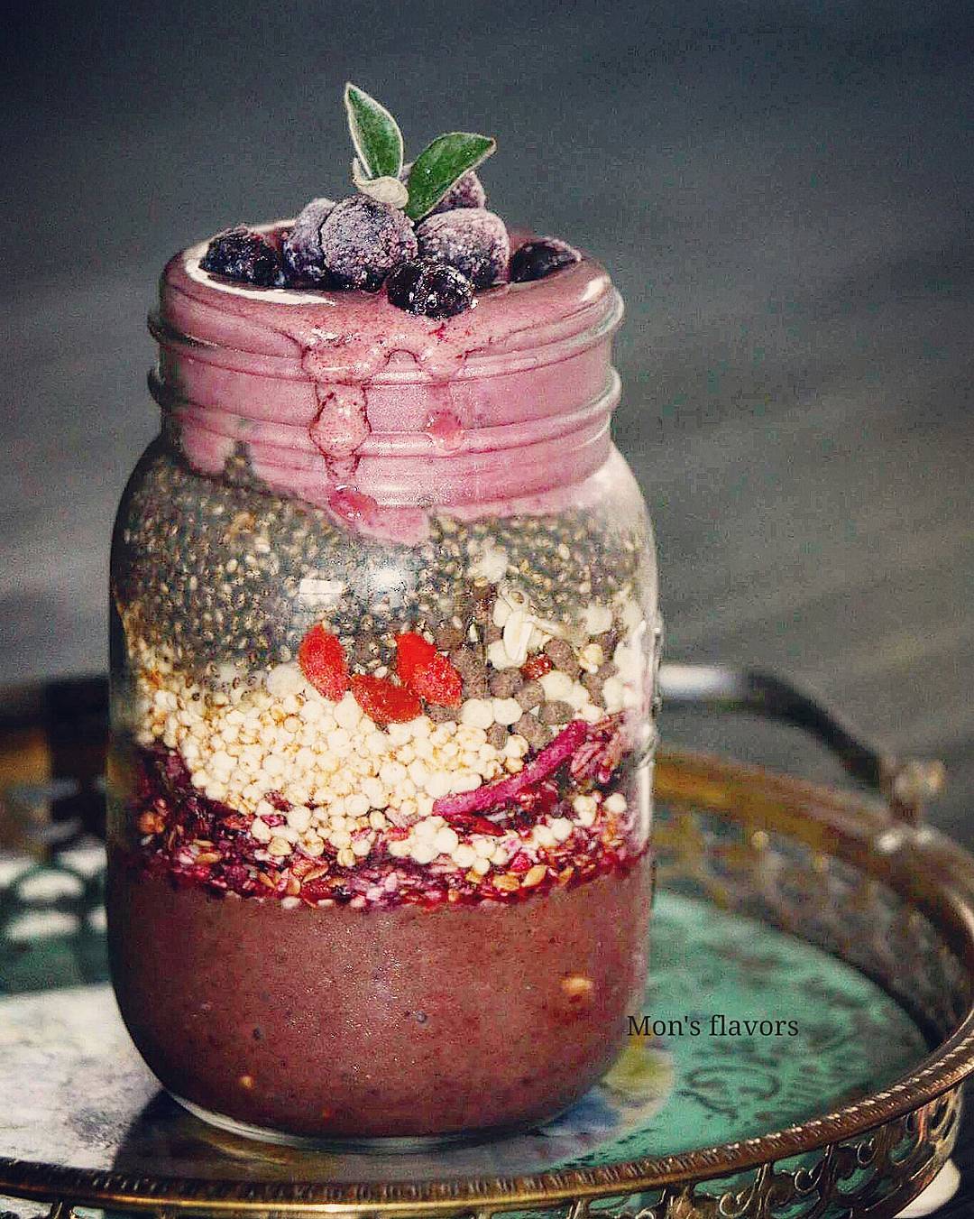 Super Easy Healthy Layered Smoothie