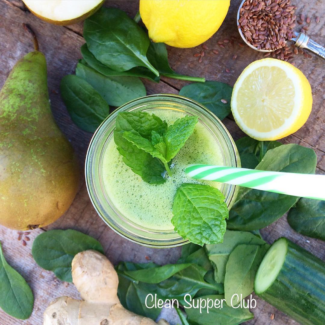 Cleansing and Soothing Green Smoothie with British Produce