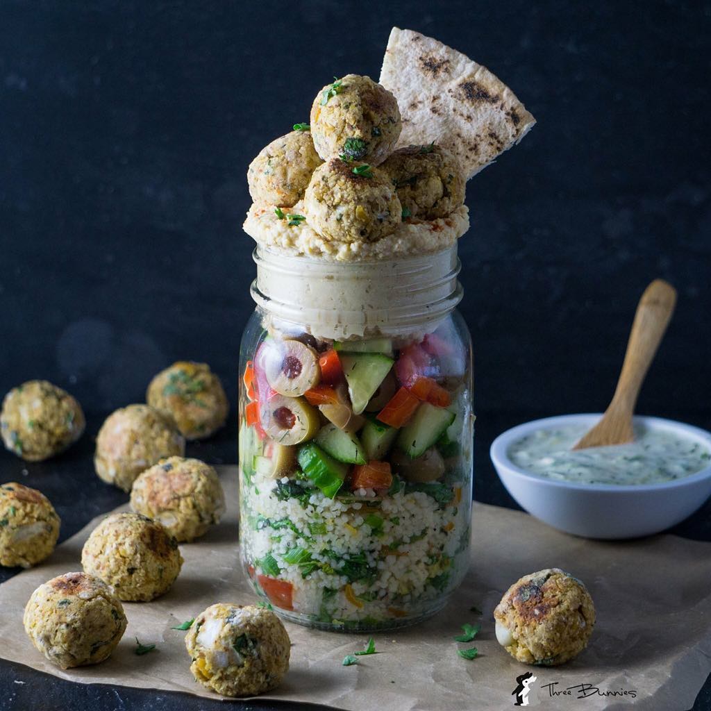 Falafel Salad Jar