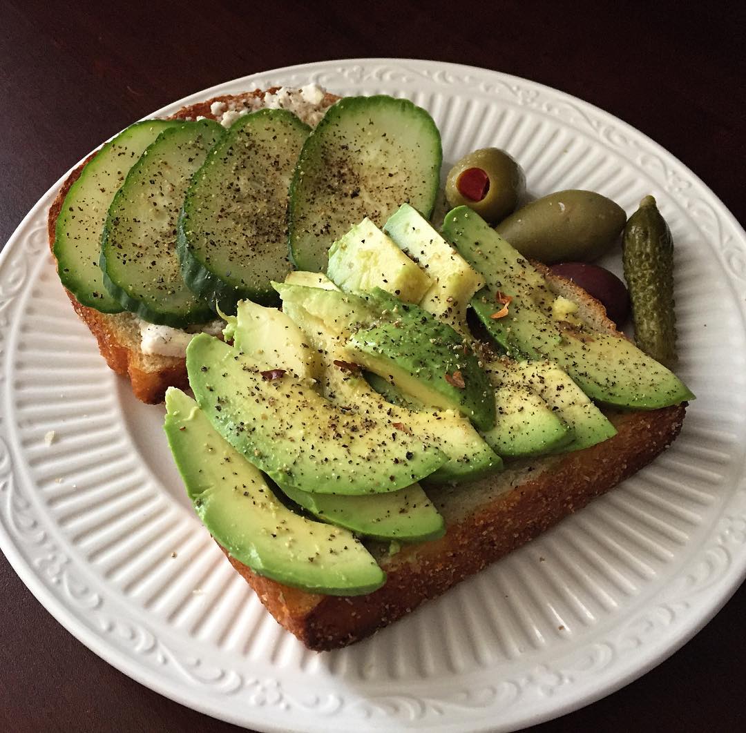 Toast with Organic Avocado