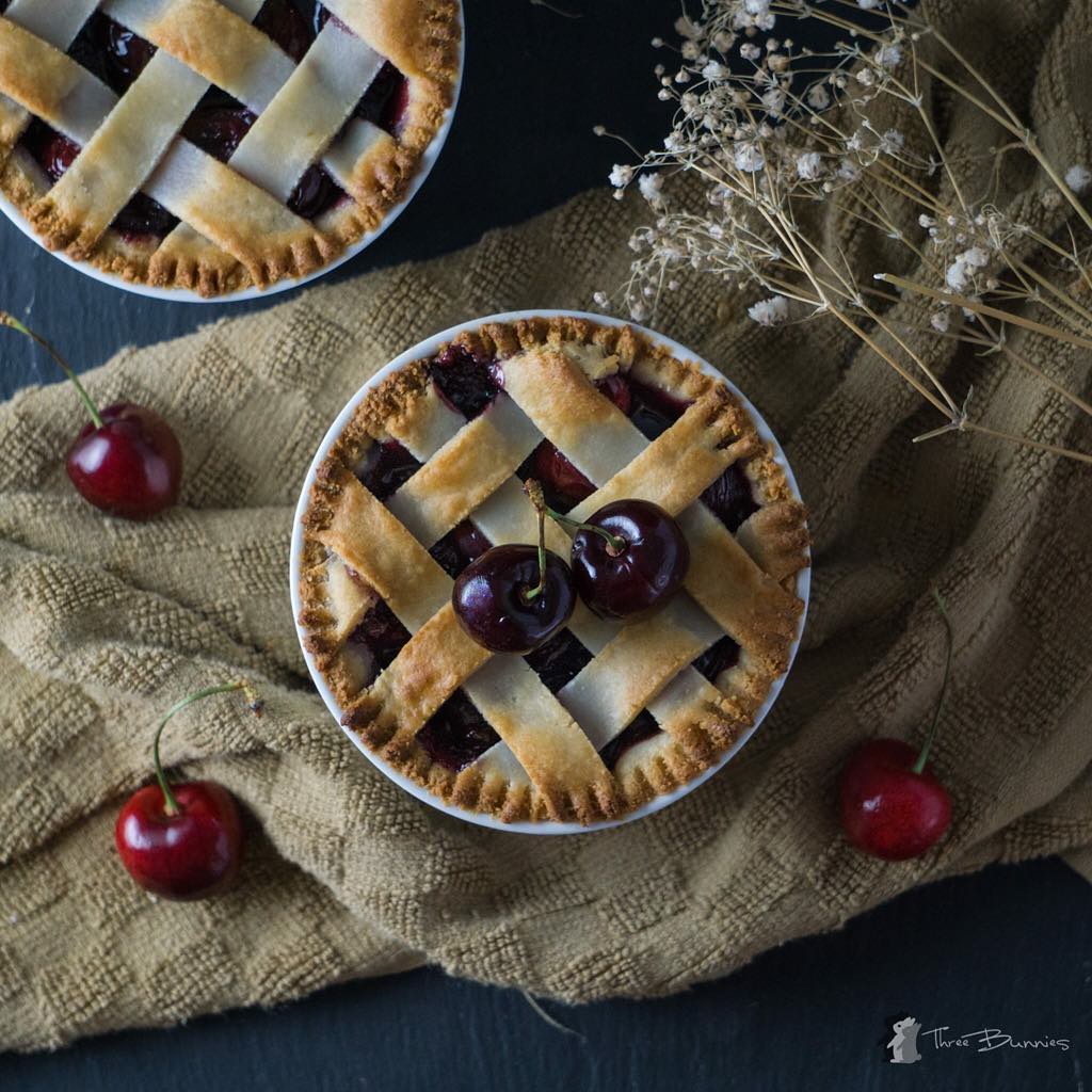 Sweet Cherry Pies for Two