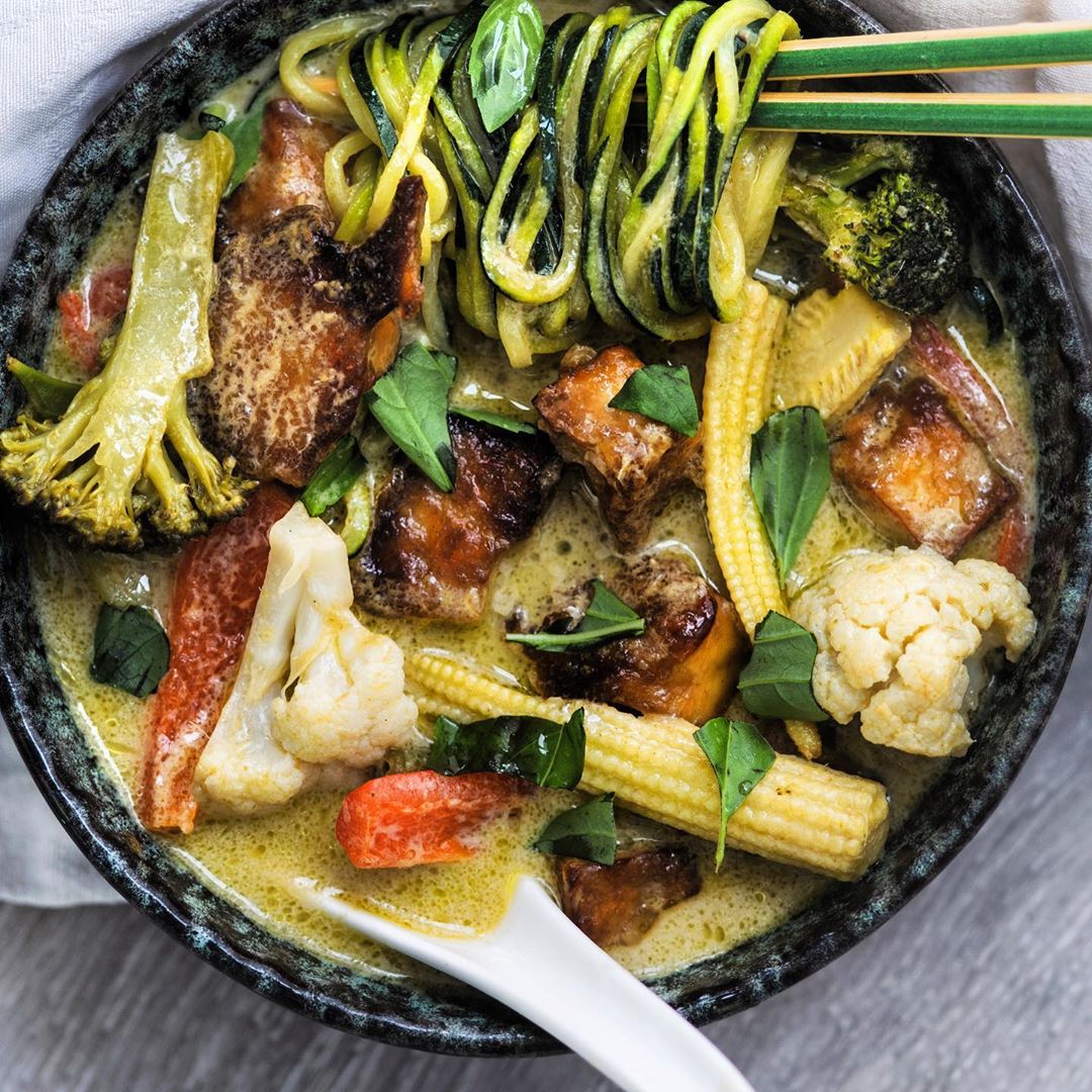 Thai Green Curry Zoodle Soup