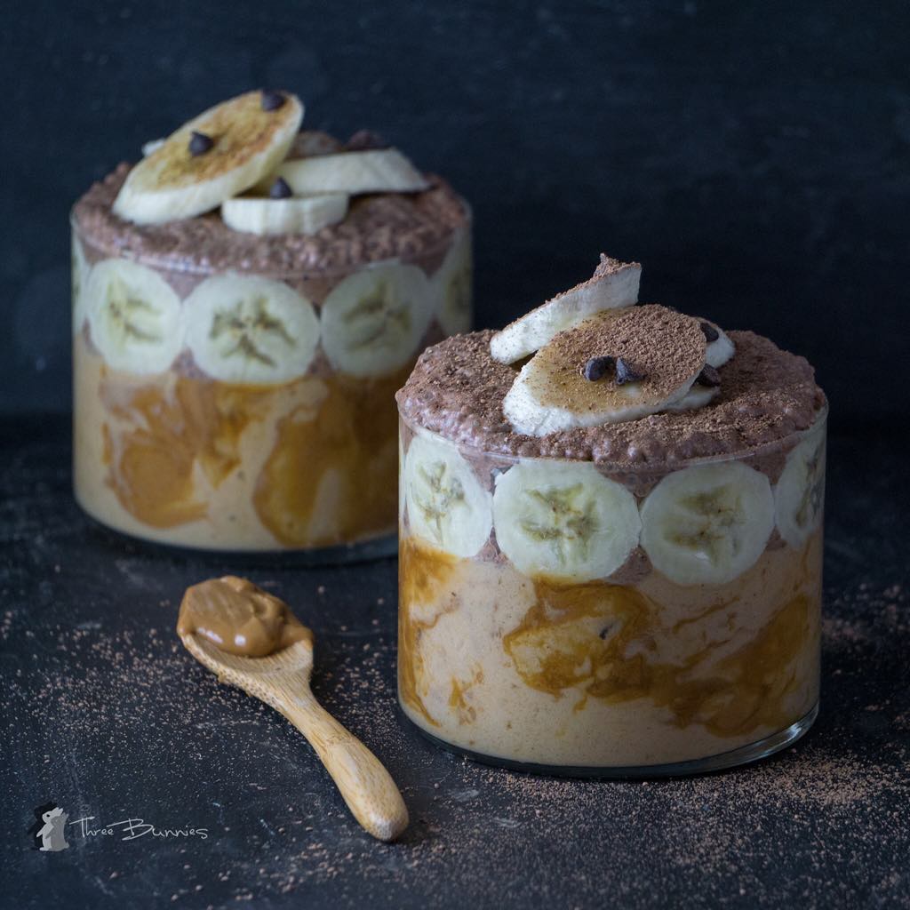 Chocolate Banana Peanut Butter Parfait