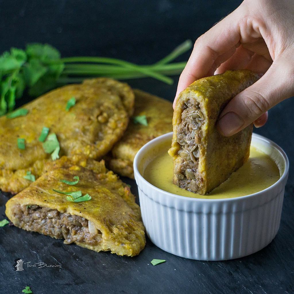 Plantain Empanadas with Lentil Filling