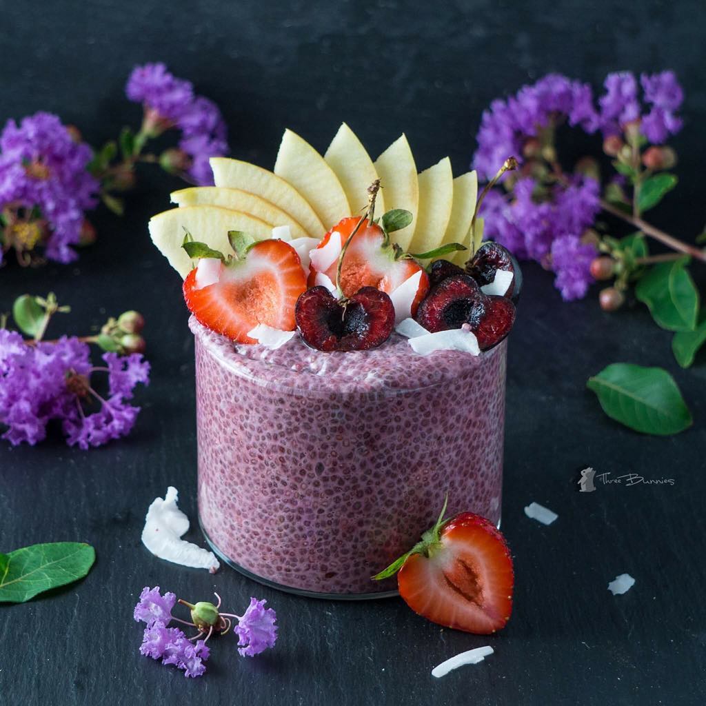 Our Cherry-Beet Chia Pudding
