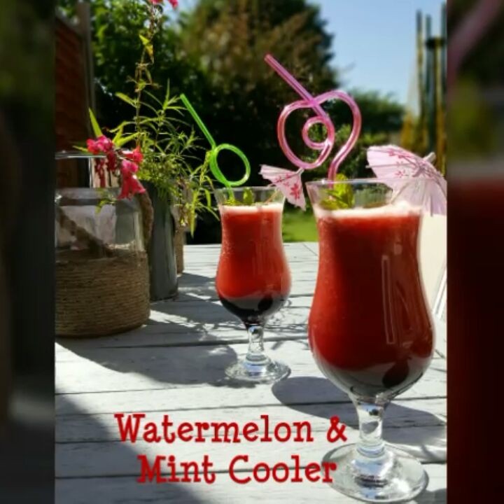 Watermelon and Mint Cooler