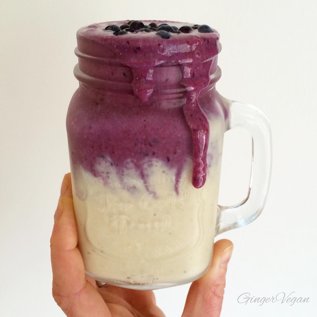 Smoothie Made with Wild Blueberries