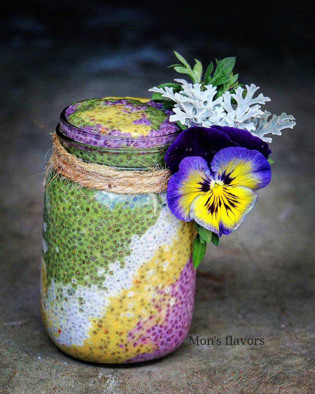 Chiapudding with Colorful Fruit Layers