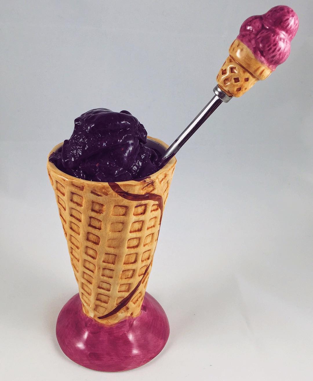Vegan Chocolate Blueberry Ice Cream