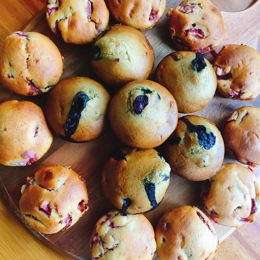 Strawberry Banana Muffins