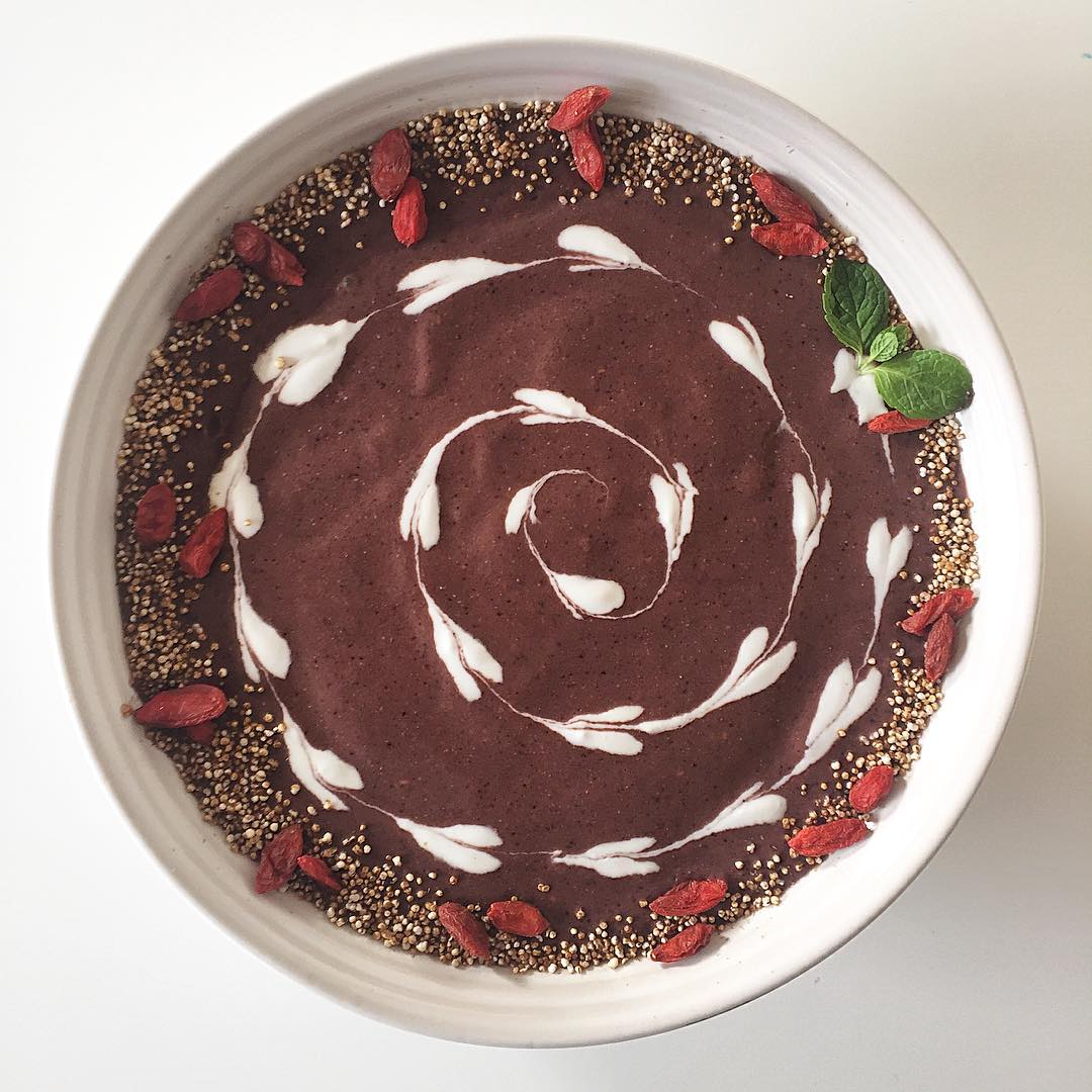 Choco-Berry Protein Smoothie Bowl