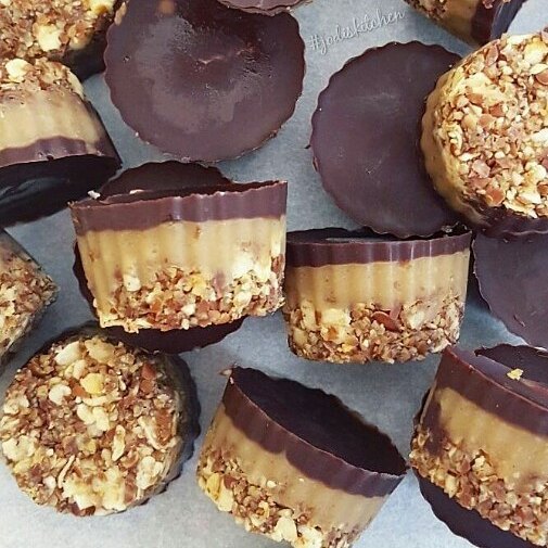 Simple No-Blend Mini Caramel Slices