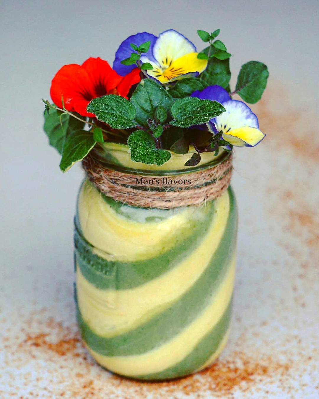 Green and Yellow Father's Day Smoothie