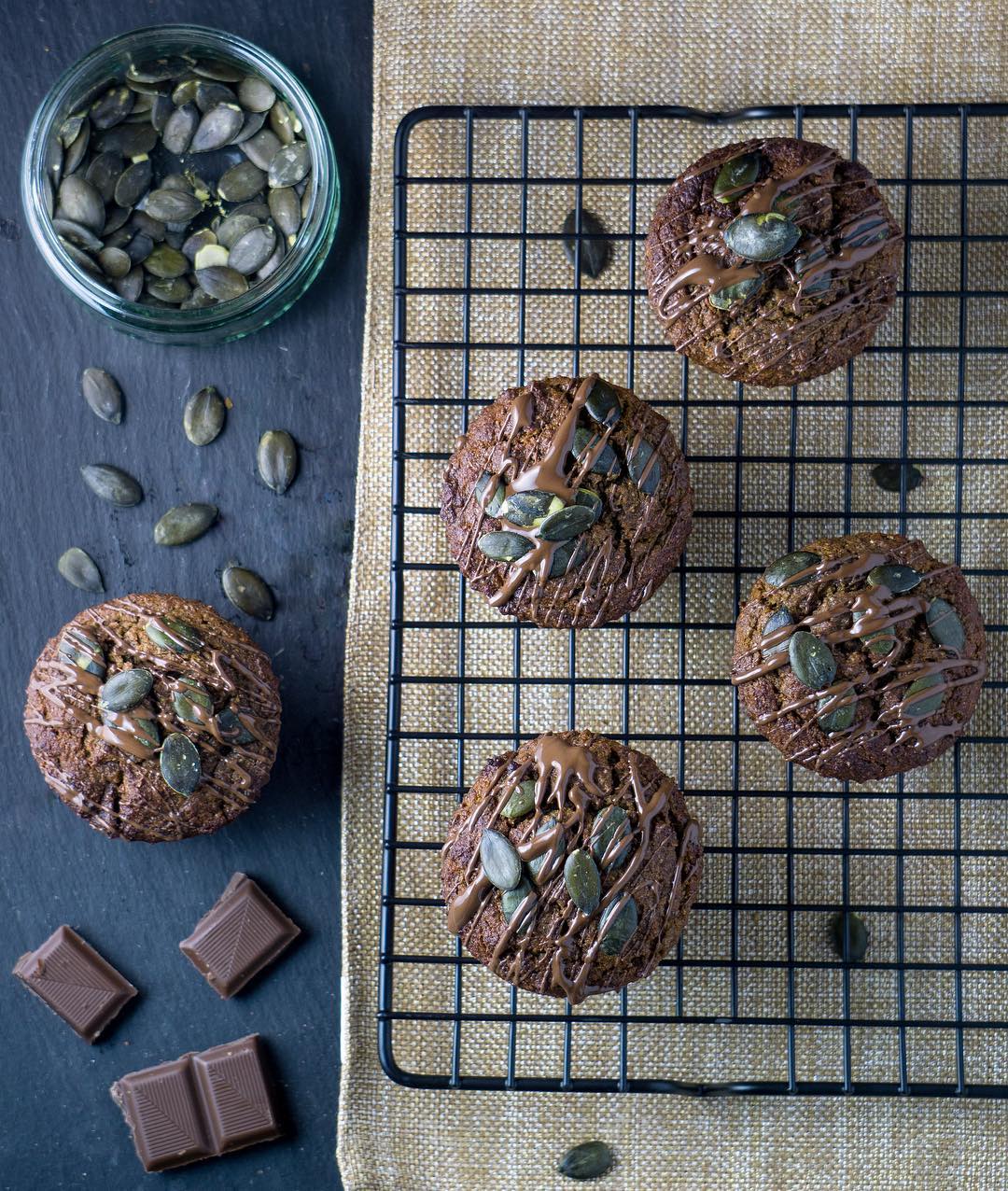 Our Chocolate Chunk Pumpkin Protein Muffins