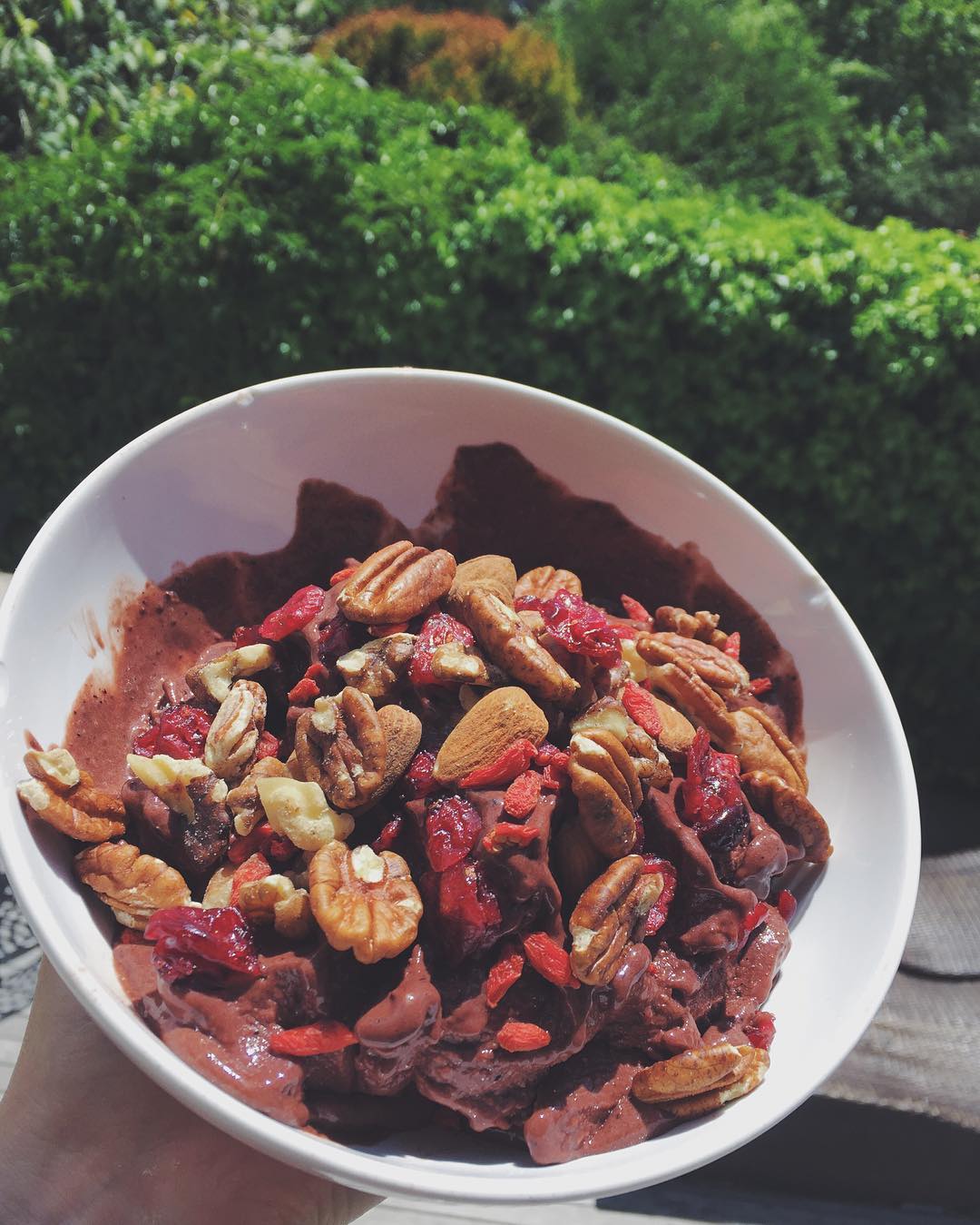 Chocolate Frozen Smoothie Bowl