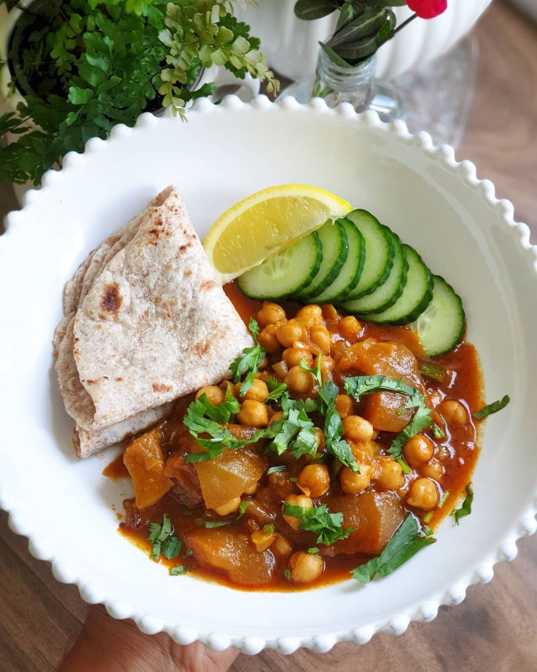 Aubergine & Chickpea Curry