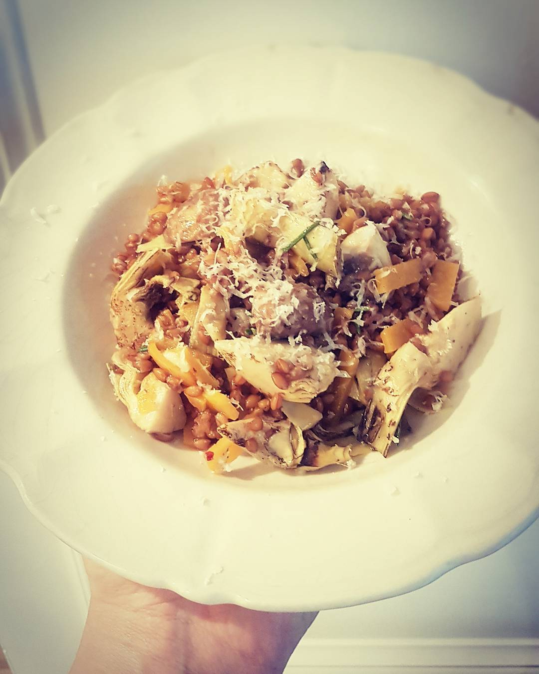 Warm Spelt Grain Bowl