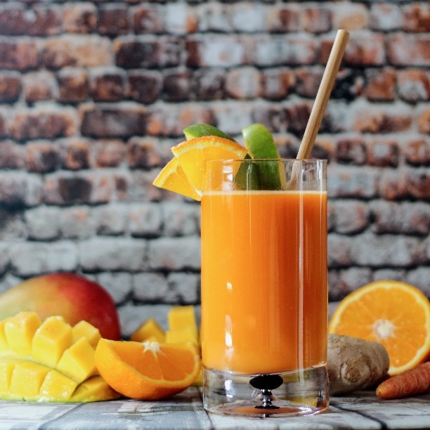 Carrot, Mango, Orange, Turmeric & Ginger Juice