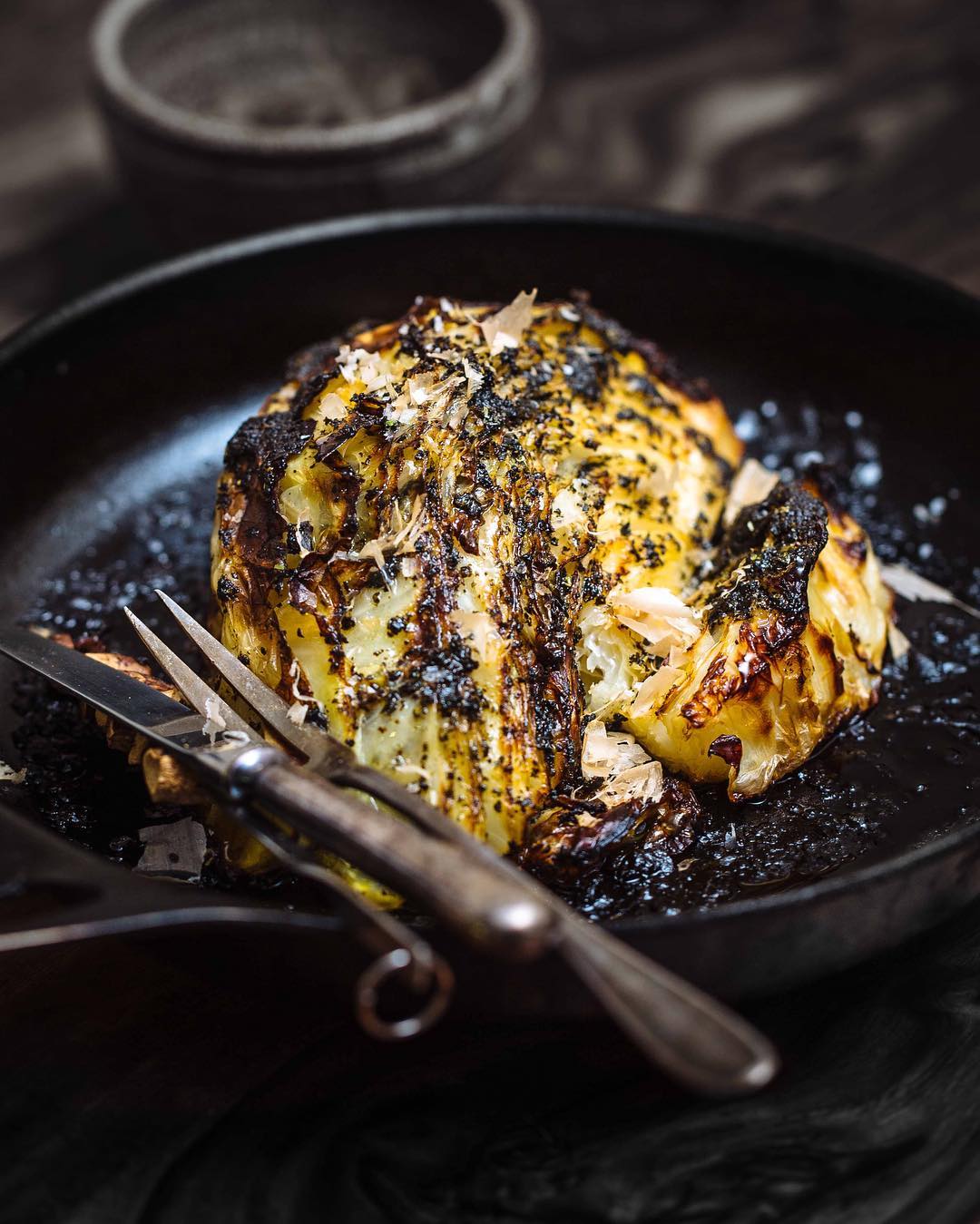 Baked Cabbage with Nori Butter