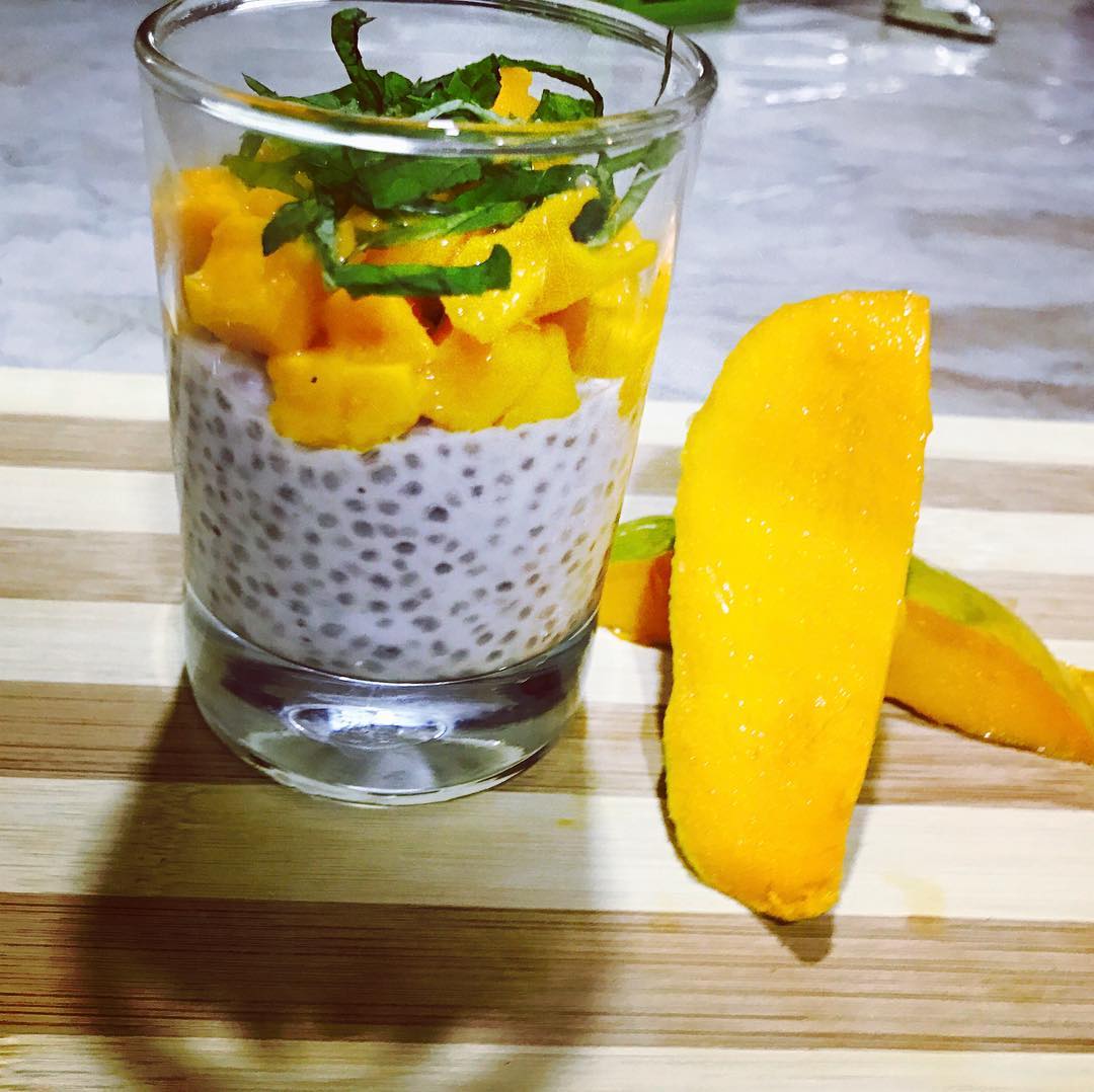 Refreshing Mango and Coconut Chia Pudding
