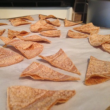 Easy & Healthy Baked Tortilla Chips