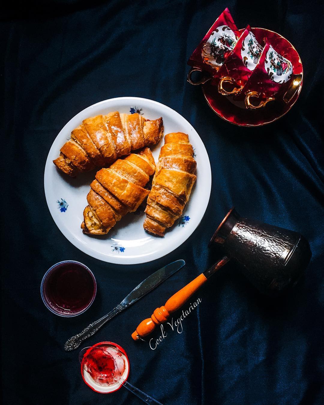 Homemade Flaky Vegan Croissants