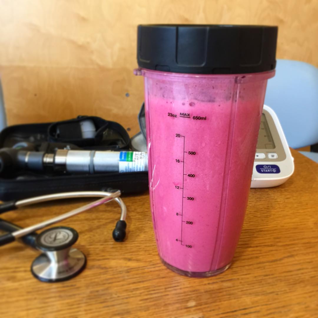 Strawberries and Cream Overnight Oats Smoothie