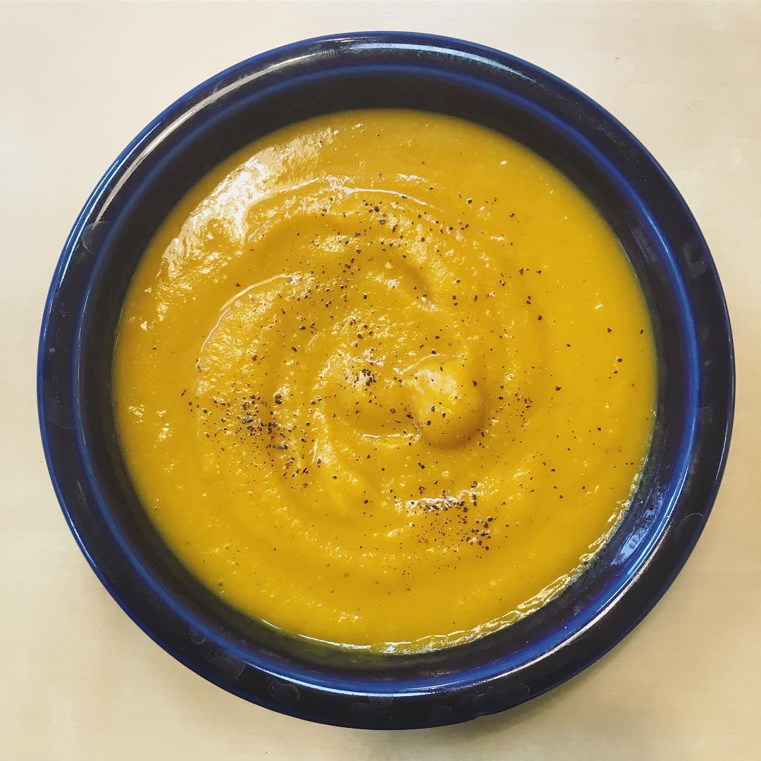 Homemade Butternut Squash Soup with Ginger