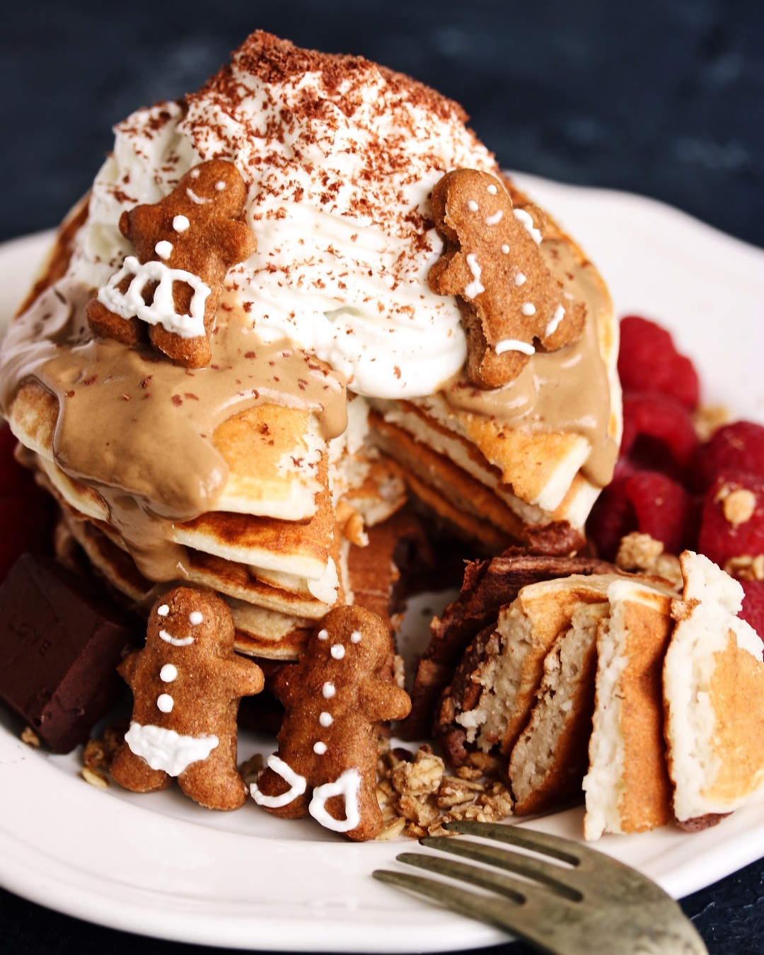 Vegan Gingerbread Latte Pancake