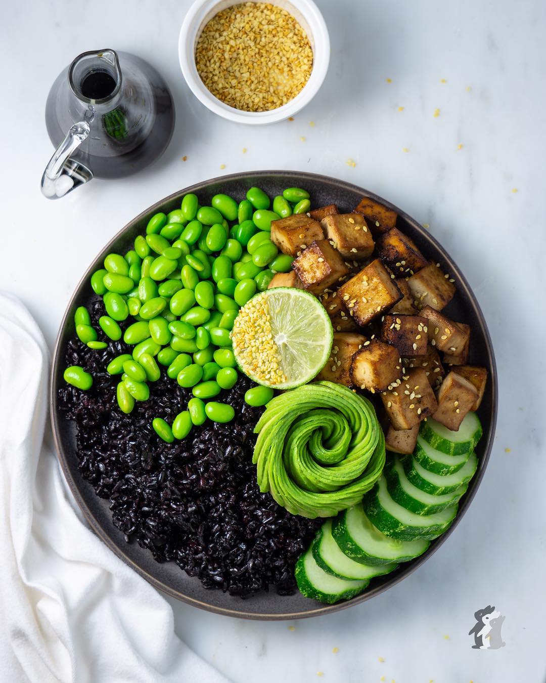 Rice Tofu Plate