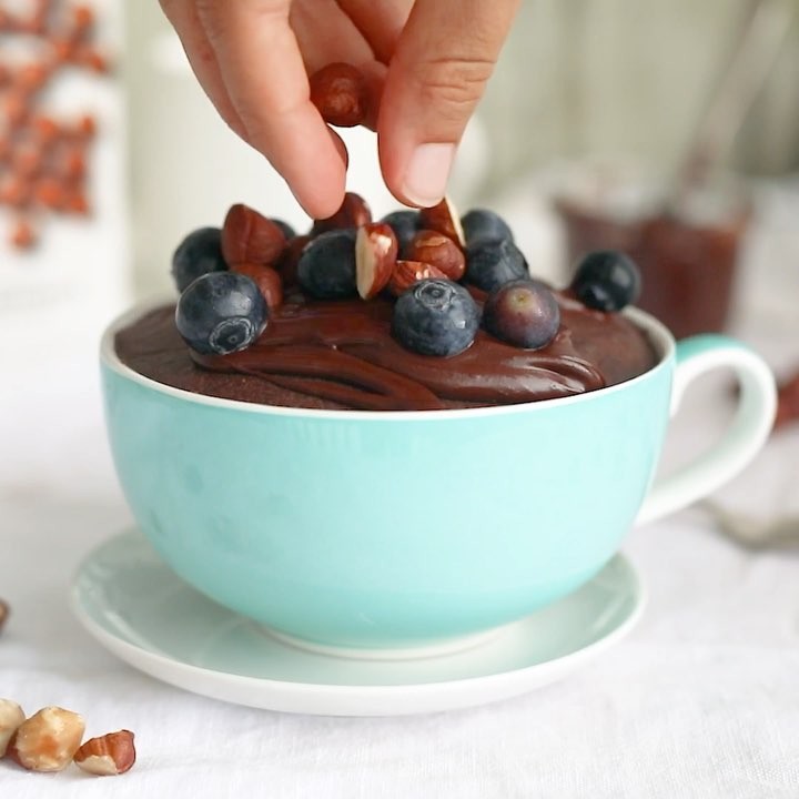 Chocolate Hazelnut Mug Cake