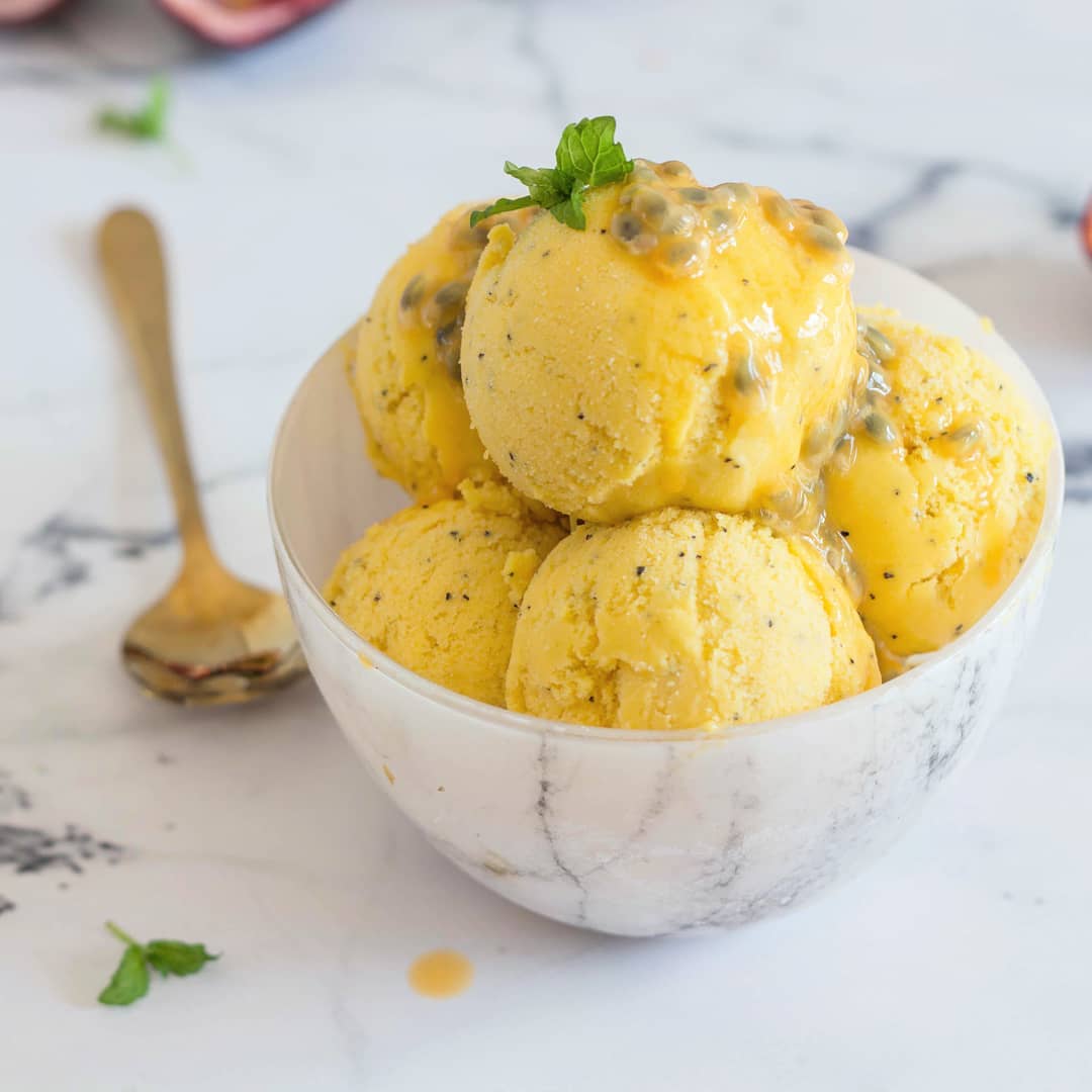 Vanilla Mango Sorbet