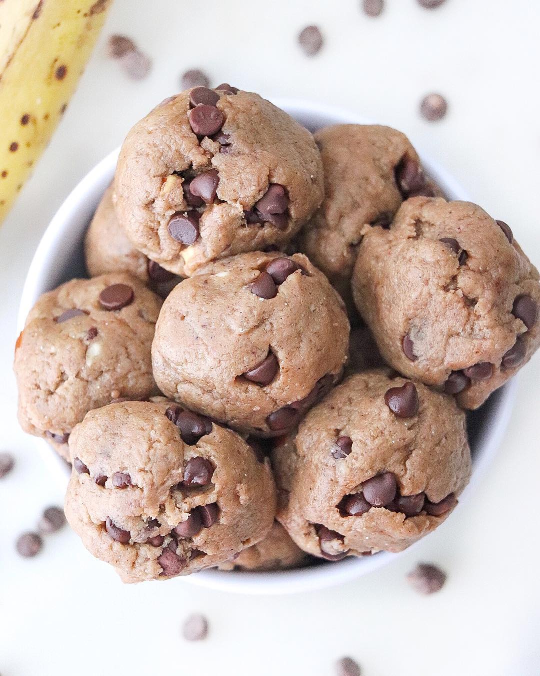 Protein Packed Banana Cookie Dough Balls