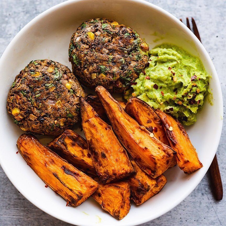 Black Bean + Corn Burgers