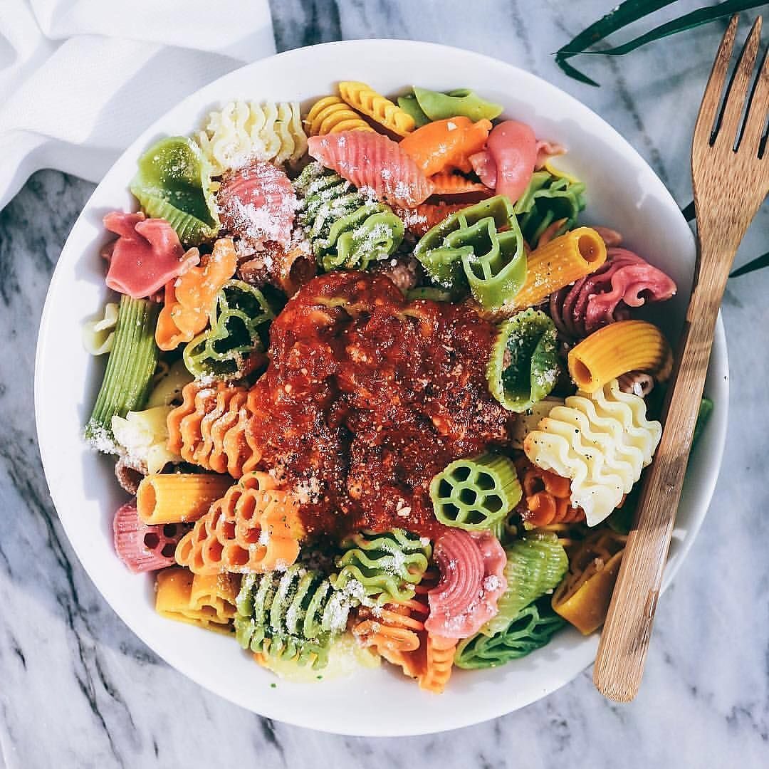 Rainbow Veggie Pasta