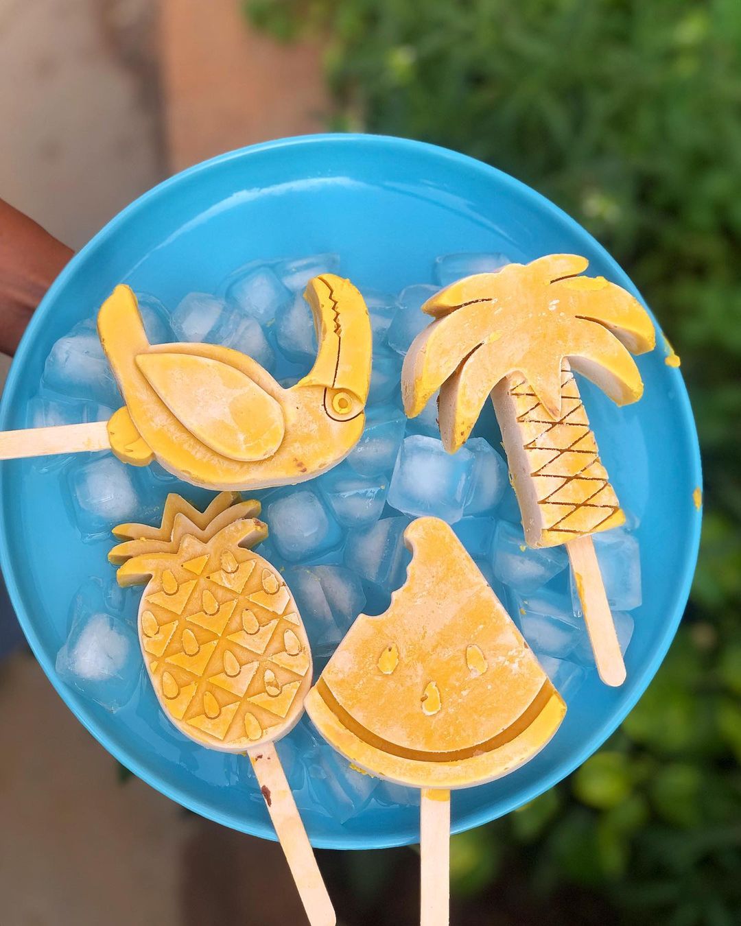 Refreshing Mango Chickpea Popsicles with Coconut