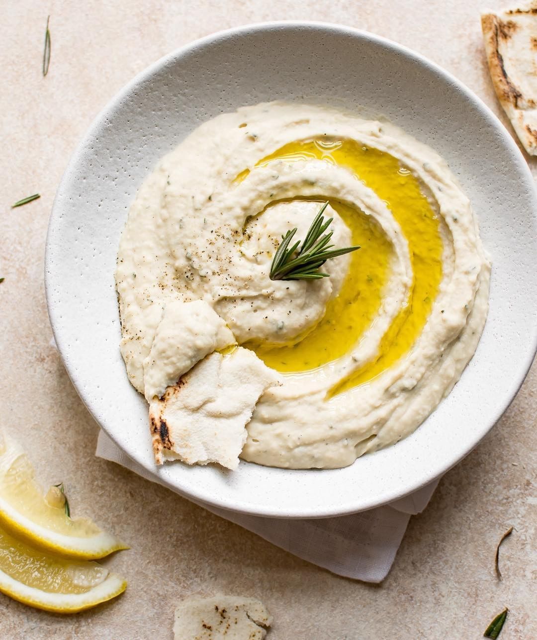 Easy Rosemary White Bean Dip