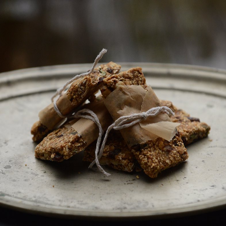 Salted Caramel and Baobab Granola Bars