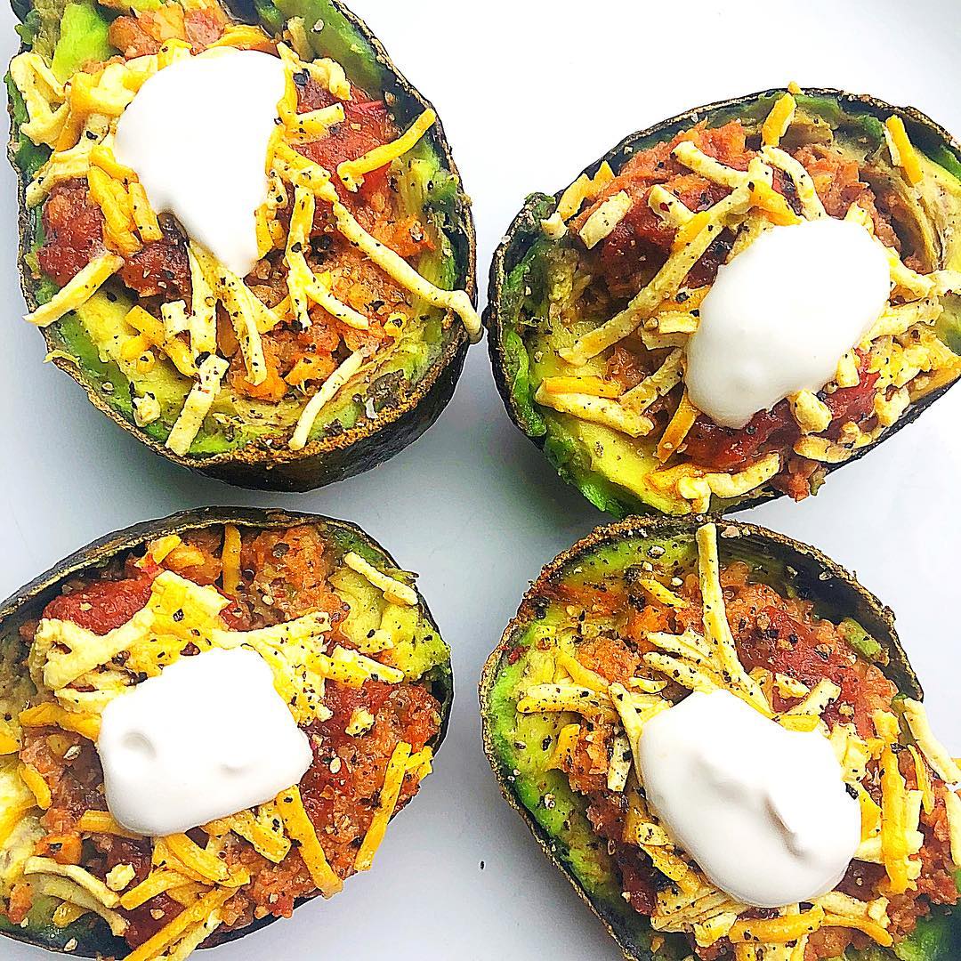 Baked Vegan Avocado Boats