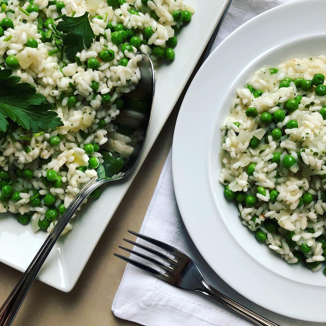 Pea and Prawn Risotto