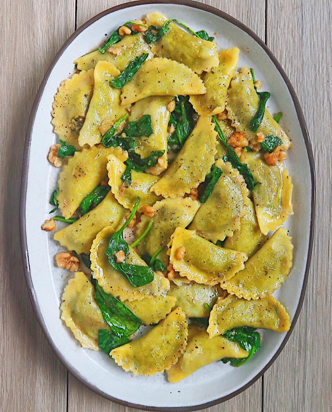 Cheezy Herb & Walnut Ravioli