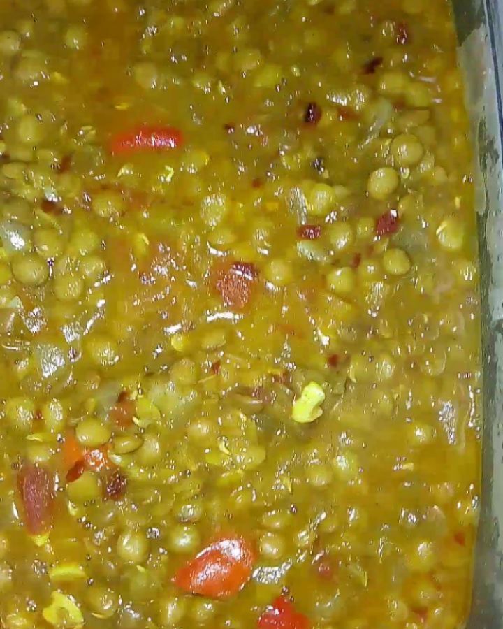 Easy Green Lentil Curry Meal Prep