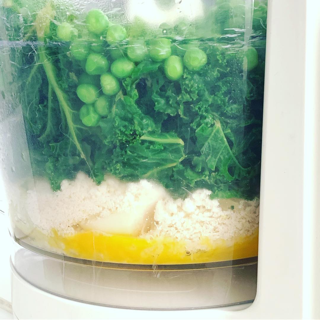 Kale, Peas & Protein Cheese Patties