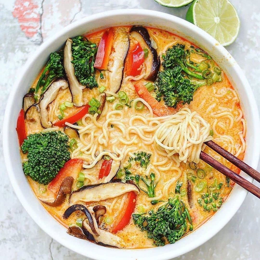 Thai Red Curry Ramen Noodle Bowl