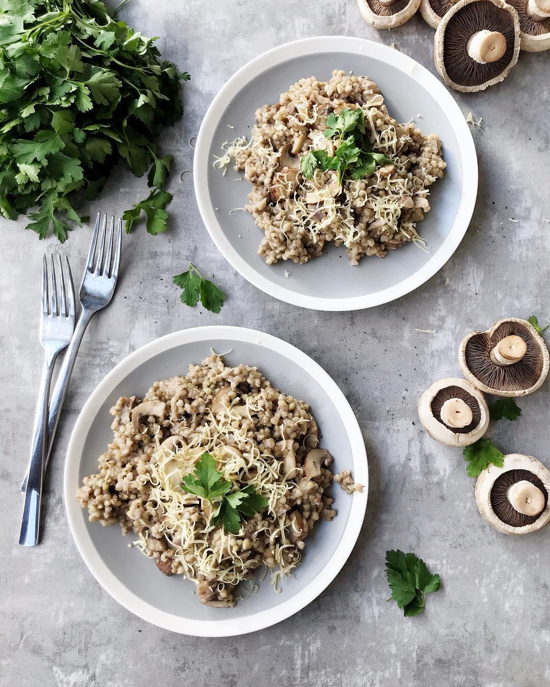 Buckwheat Mushroom Risotto