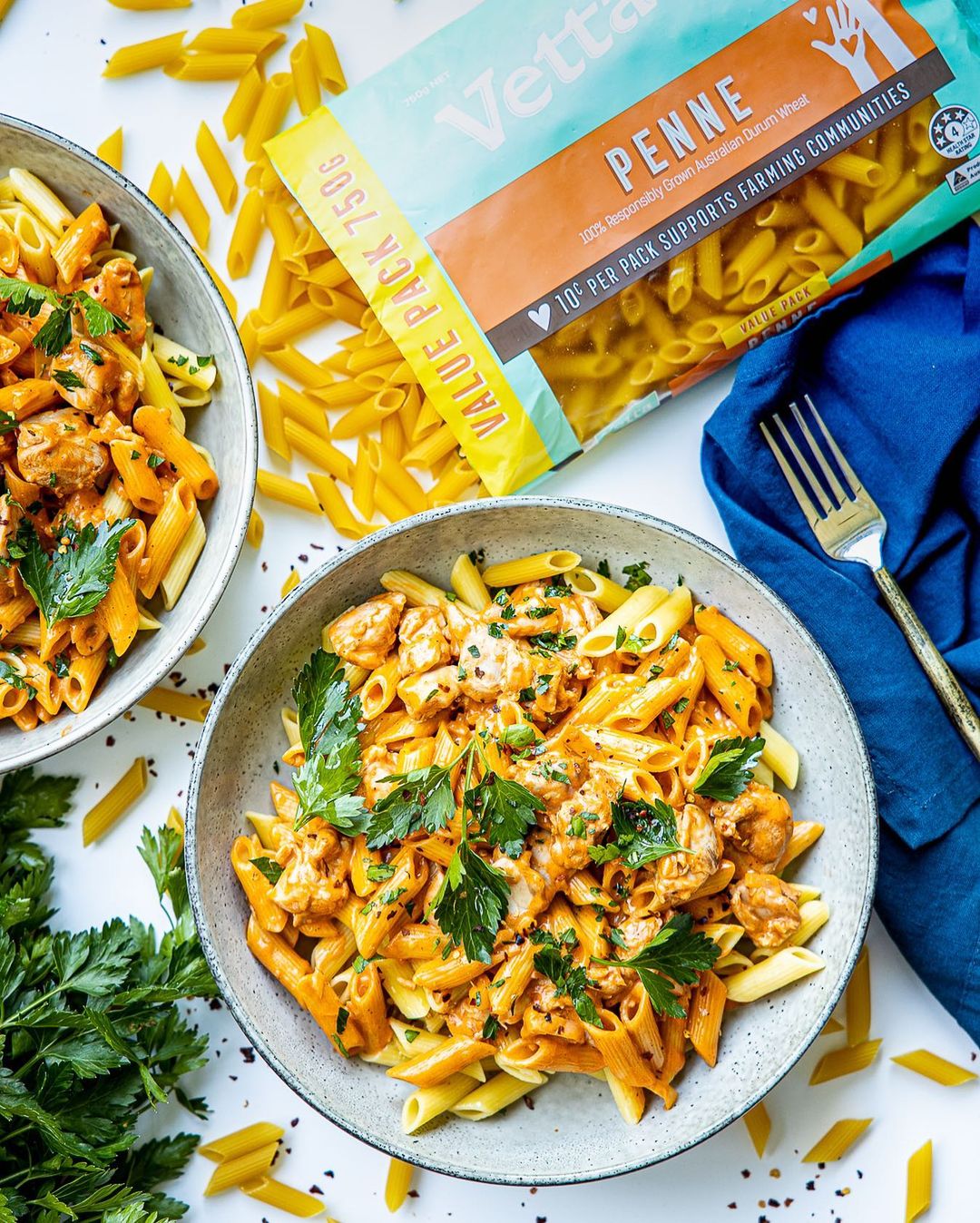 Butter Chicken Penne Pasta