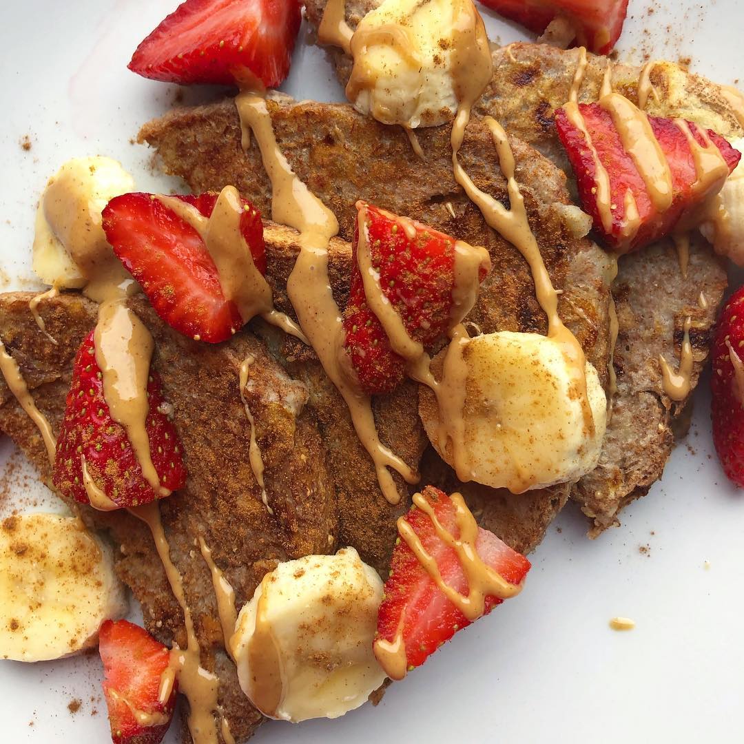 Vegan French Toast with Banana and Almond Milk