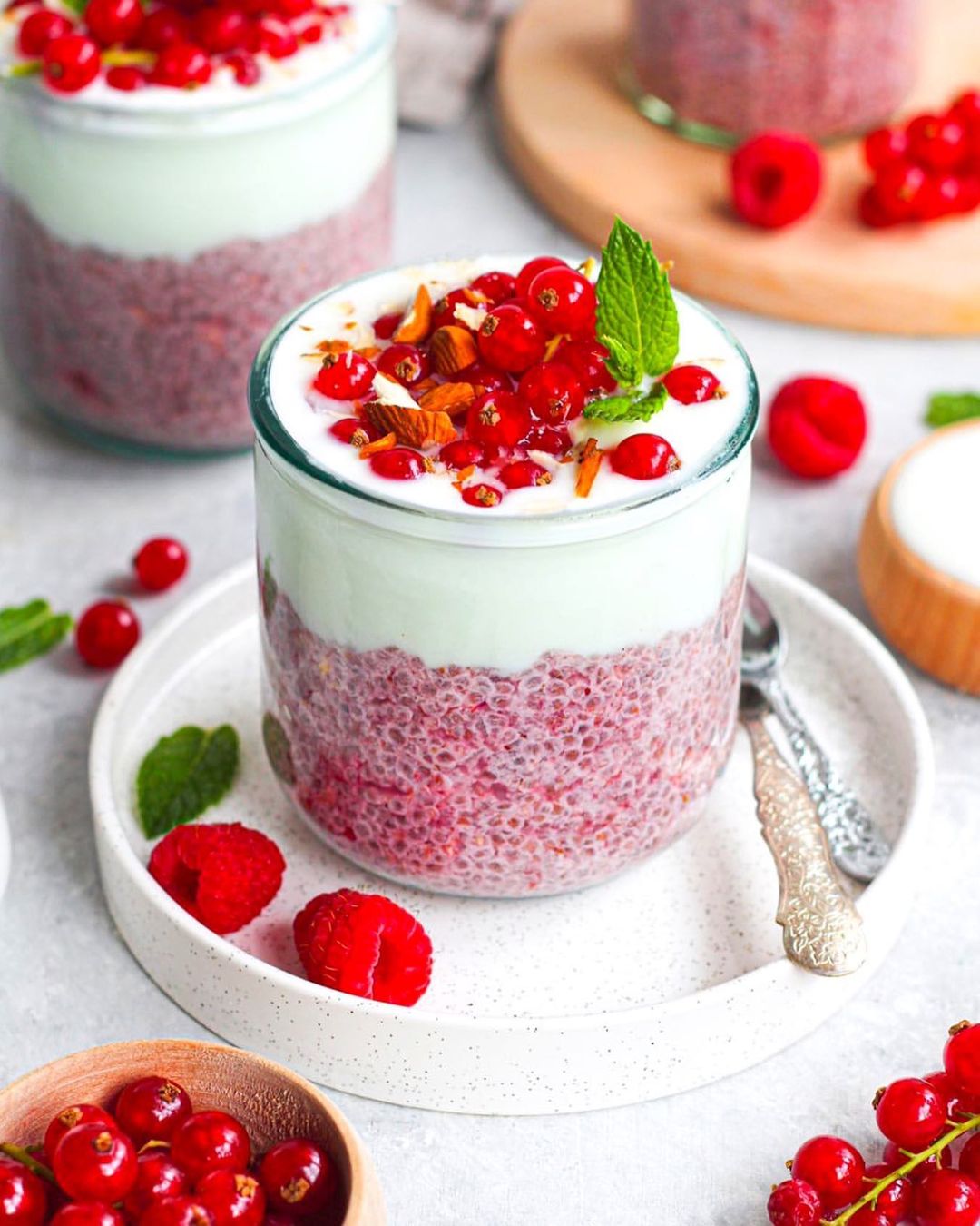 Berry Chia Puddings