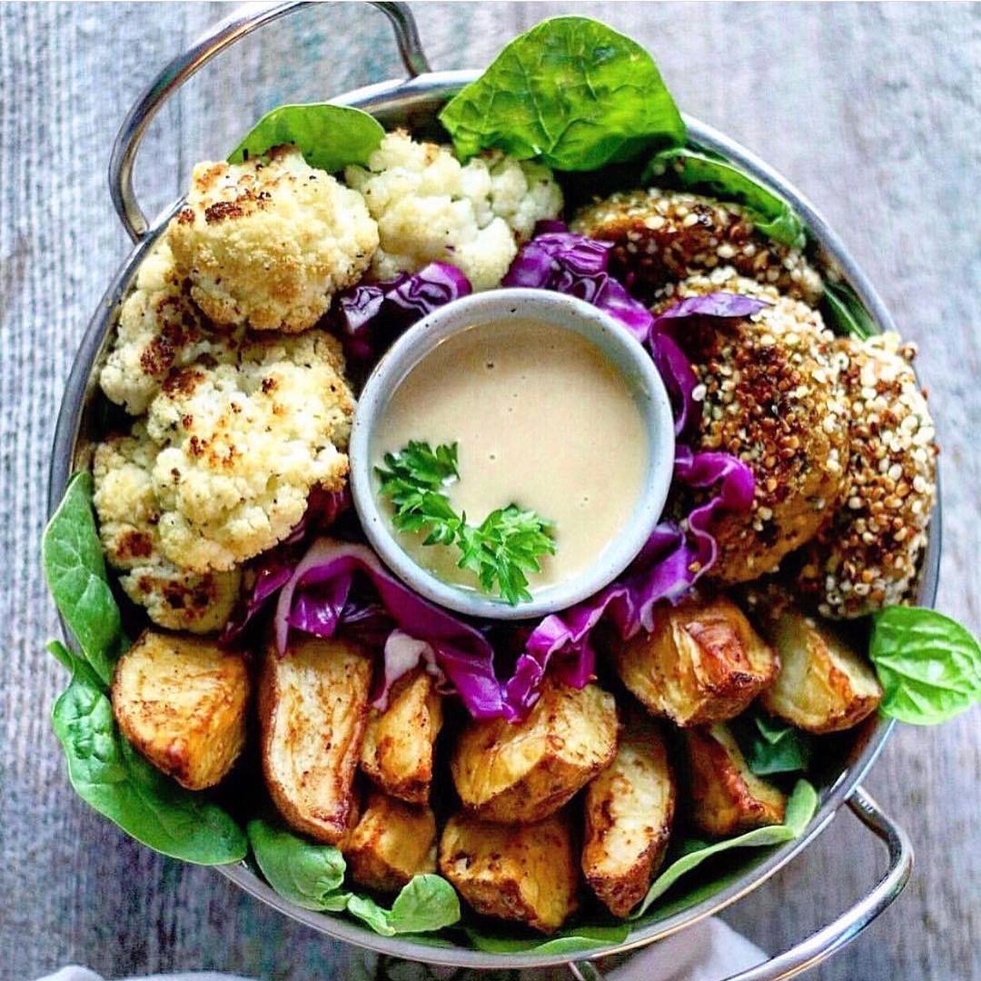 Vegan Hemp Seed Falafel Bowl