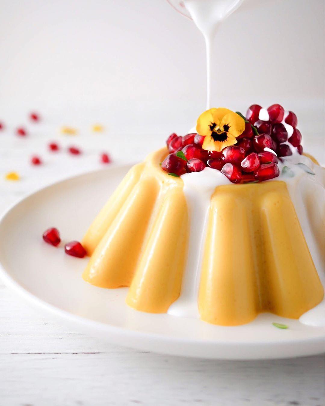 Vegan Tropical Mango Panna Cotta